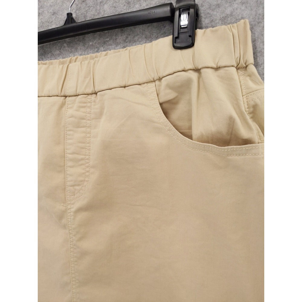JAG On The Go Skort Women 16W Stone Beige Mid Rise Pull On Stretch Pocketed NWT - Picture 2 of 9